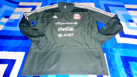 SELECCION MEXICANA SUDADERA DE PRACTICA USADA POR JUGADOR