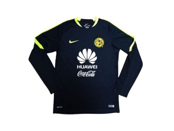 CLUB AMERICA JERSEY DE PRACTICA USADO POR JUGADOR MANGA LARGA