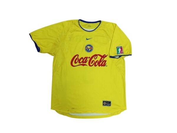 CLUB AMERICA JERSEY MATCH WORN RETRO ZAMORANO - Imagen 2