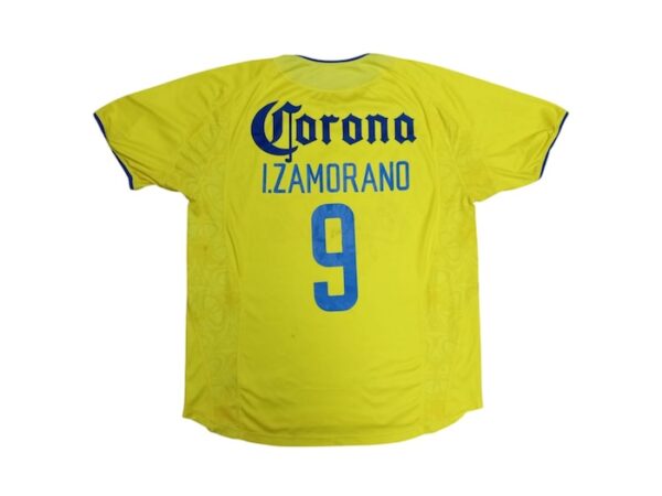 CLUB AMERICA JERSEY MATCH WORN RETRO ZAMORANO - Imagen 4