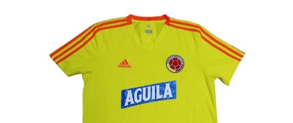 SELECCION COLOMBIA CAMISETA DE PRACTICA USADA POR JUGADOR - Imagen 2