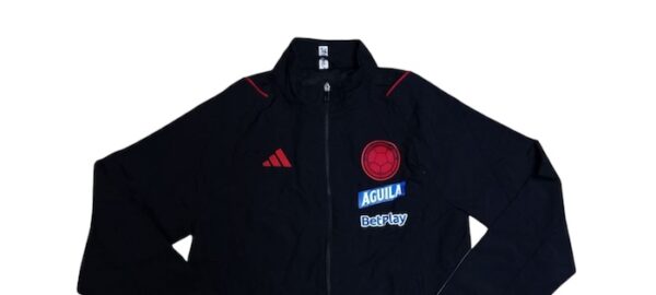 SELECCION COLOMBIA CHAMARRA DE VIAJE USADA POR JUGADOR - Imagen 2