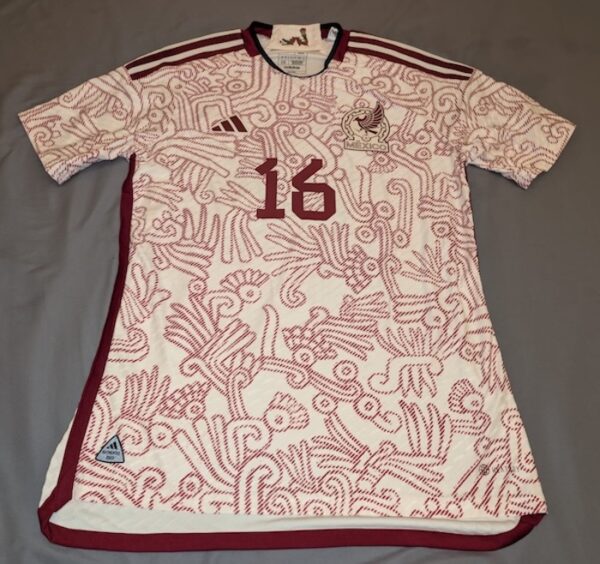 SELECCION MEXICANA JERSEY PREPARADO FIRMADO QUIÑONEZ - Imagen 2