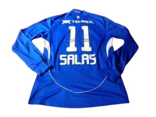 CLUB UNIVERSIDAD DE CHILE JERSEY MATCH WORN MANGA LARGA SALAS - Imagen 3