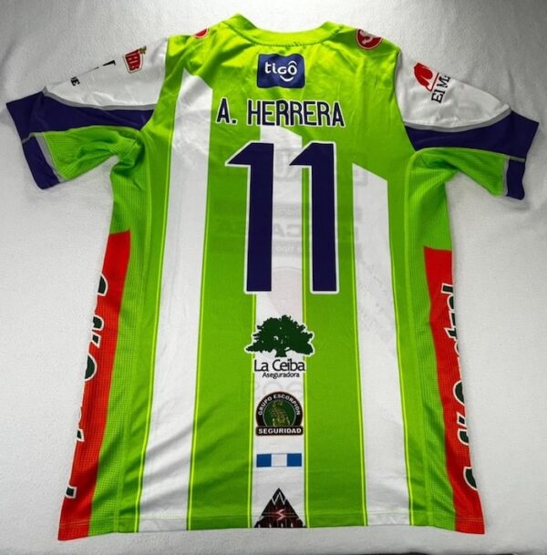 CLUB ANTIGUA GUATEMALA JERSEY MATCH WORN FIRMADA TIN HERRERA - Imagen 3
