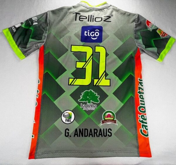 CLUB ANTIGUA GUATEMALA JERSEY MATCH WORN RETRO 31 - Imagen 3