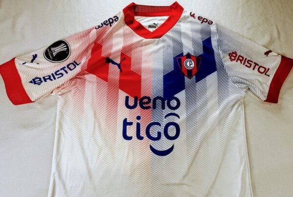 CLUB CERRO PORTEÑO JERSEY MATCH WORN COPA LIBERTADORES 2024 CABAÑAS - Imagen 2