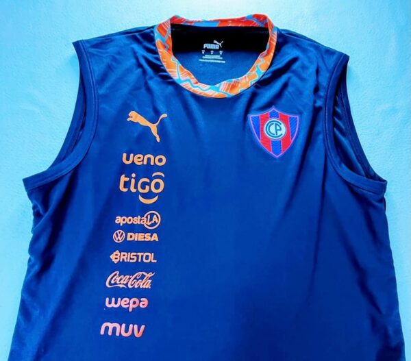 CLUB CERRO PORTEÑO MUSCULOSA USADA POR JUGADOR 2025 - Imagen 2