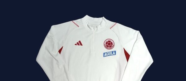 SELECCION COLOMBIA SUDADERA DE PRACTICA USADA POR JUGADOR - Imagen 2