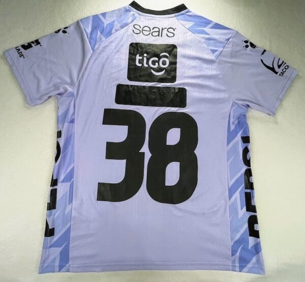 CLUB COMUNICACIONES JERSEY MATCH WORN VIOLETA 38 - Imagen 3