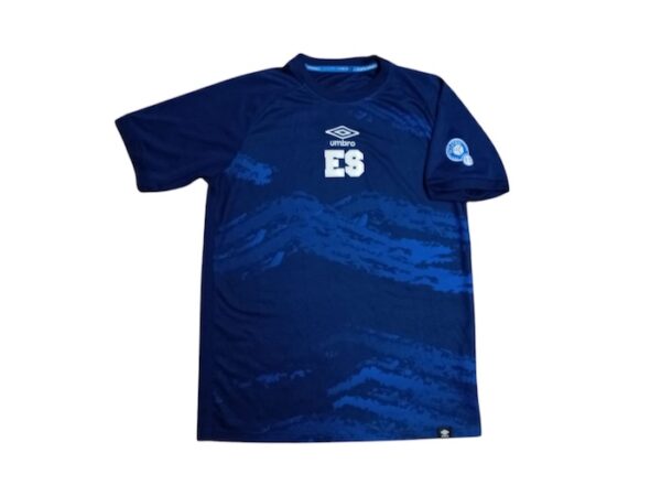 SELECCION EL SALVADOR CAMISETA DE PRACTICA USADA POR JUGADOR