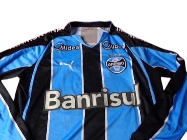 CLUB GREMIO JERSEY MATCH WORN MANGA LARGA MAGRAO - Imagen 2