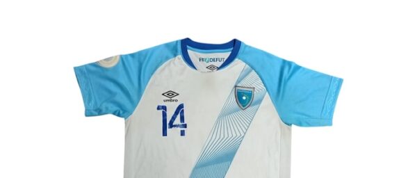 SELECCION GUATEMALA JERSEY MATCH WORN NATIONS LEAGUE 14 - Imagen 2