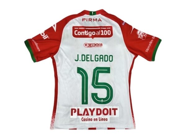 CLUB NECAXA JERSEY MATCH WORN TITULAR DELGADO 15 - Imagen 3