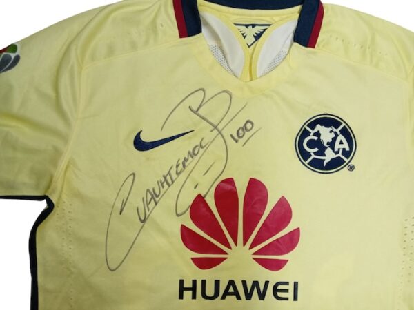 CLUB AMERICA JERSEY PREPARADO Y FIRMADO CUAUHTEMOC BLANCO - Imagen 3