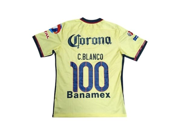 CLUB AMERICA JERSEY PREPARADO Y FIRMADO CUAUHTEMOC BLANCO - Imagen 4
