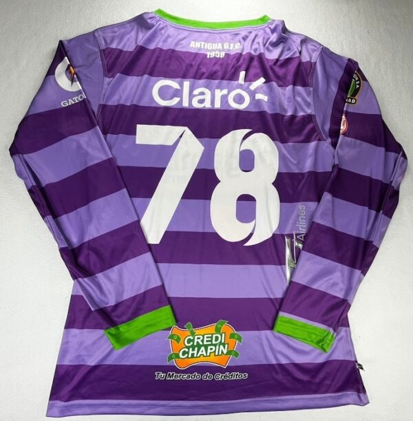 CLUB ANTIGUA GUATEMALA JERSEY MATCH WORN MANGA LARGA - Imagen 3