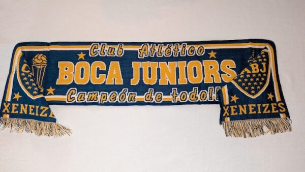 CLUB BOCA JUNIORS BUFANDA CAMPEON DEL MUNDO
