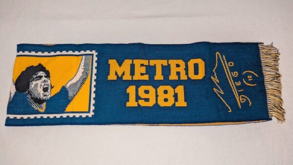 CLUB BOCA JUNIORS BUFANDA CAMPEON DIEGO METRO