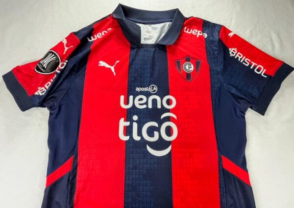 CLUB CERRO PORTEÑO JERSEY MATCH WORN COPA LIBERTADORES 2025 - Imagen 2