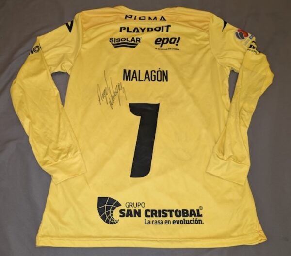 CLUB NECAXA JERSEY MATCH WORN FIRMADA MALAGON - Imagen 3