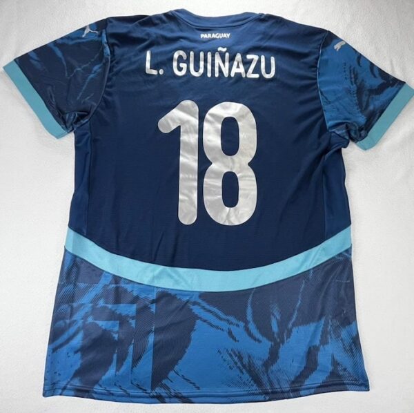 SELECCION PARAGUAY JERSEY MATCH WORN ALTERNATIVO - Imagen 3