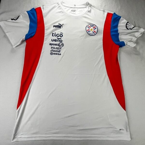 SELECCION PARAGUAY CAMISETA DE PRACTICA USADA POR JUGADOR 2025