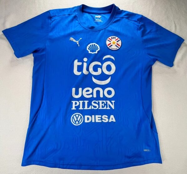 SELECCION PARAGUAY CAMISETA DE PRACTICA USADA POR JUGADOR 2025