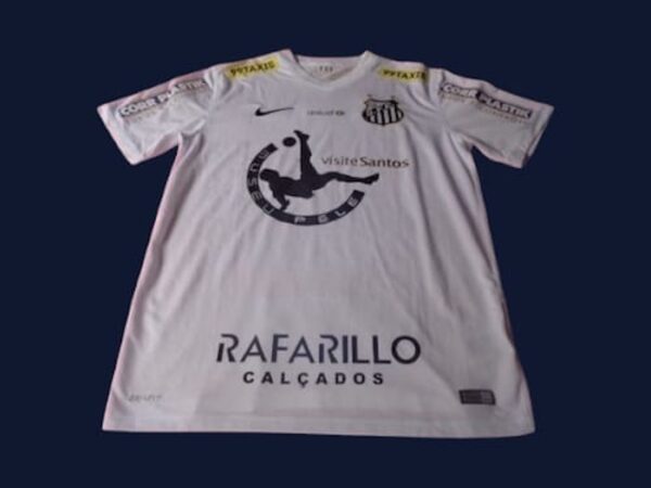 CLUB SANTOS JERSEY MATCH WORN ROBINHO HOMENAJE PELÉ