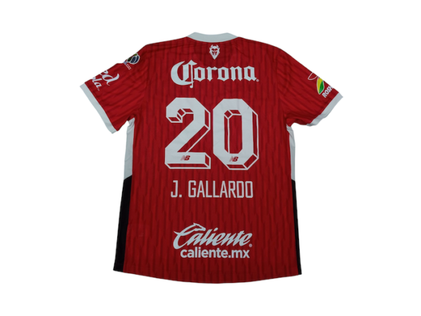 CLUB DEPORTIVO TOLUCA JERSEY MATCH WORN GALLARDO 2025 - Imagen 4