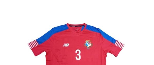 SELECCION PANAMA JERSEY MATCH WORN FIRMADO TITULAR - Imagen 2