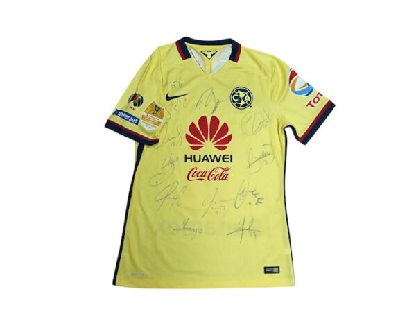 CLUB AMERICA JERSEY MATCH WORN CONCACHAMPIONS SAMBUEZA FIRMADO - Imagen 2