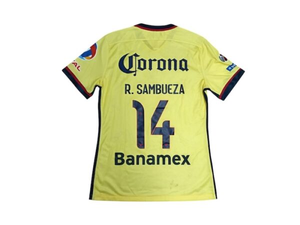 CLUB AMERICA JERSEY MATCH WORN CONCACHAMPIONS SAMBUEZA FIRMADO - Imagen 4