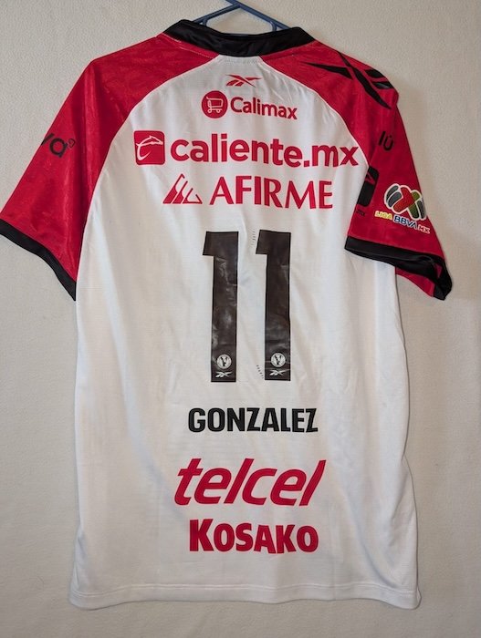 CLUB XOLOS JERSEY MATCH WORN 2026 ALTERNATIVO GONZALEZ - Imagen 4